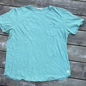 Marine Layer green Striped Short Sleeve Tee size M/L